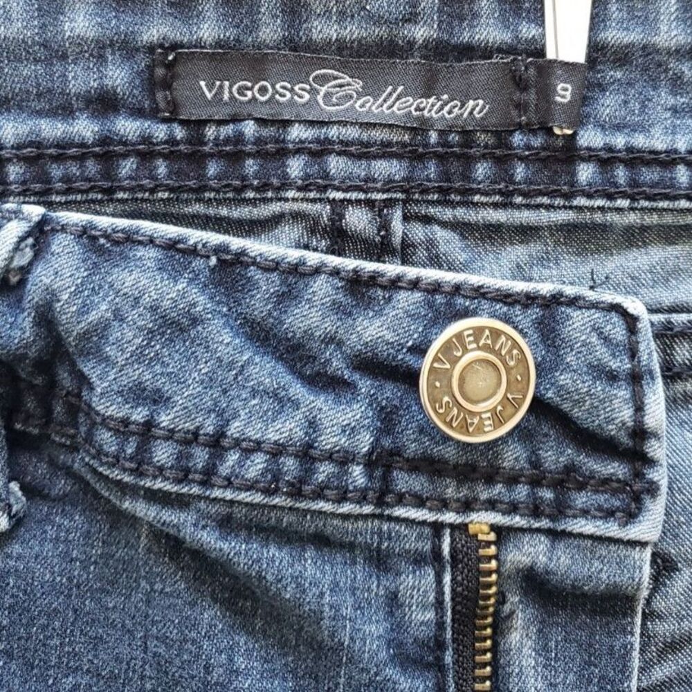 Vigoss Collection - The Legging - Super Stretch Skinny - Dark Wash - Size 9 - Picture 7 of 8